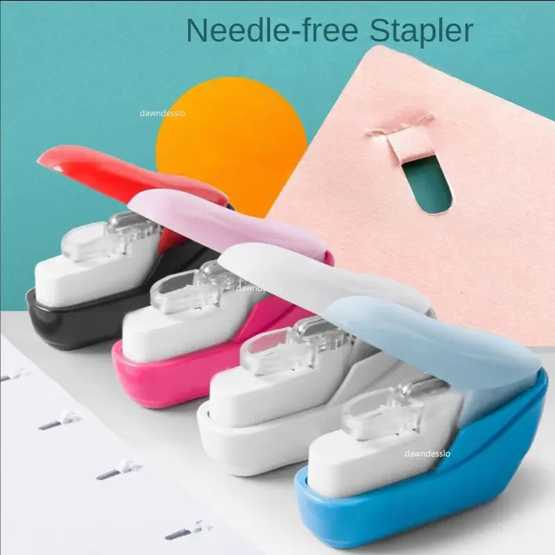 No Nails No Staples Stapling Machine Mini Cute Book Stapleless Stapler Paper Stapling Stapler Without Staple Stapler Free