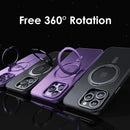 Magnetic 360° Ring Holder Phone Case For iPhone 15 14 13 12 11 Pro Max 14 15 Plus For MagSafe Wireless Charging Shockproof Cover