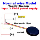 DC5V 12V 24V Smart Touch Sensor Switch Dimmer Penetrable Switch Sensor for Home Closet Corridor LED Strip Light Switch Sensor