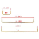 1PC Mechanical Keyboard Stabilizers PCB Gold-Plated Steel Wire Replace 2U 6.25u 7U 1.5mm Mechanical Keyboard Maintain DIY Kit