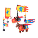 MOC Medieval Accessories Series Building Blocks Military Army Soldier Armour Shield Helmet Sword Crown Weapon Knight Bricks Toys