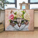 Diamond Embroidery Paintings Full Square/round Elegant Cat Purple Hat Flower Dog Animal Cross Stitch Kit Mosaic Home Decoration