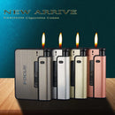 Portable Automatic Cigarette Case Metal Cigarette Boxes 10PCS Cigarette Holder Case Not Lighter Gadget For Men Christmas Gifts