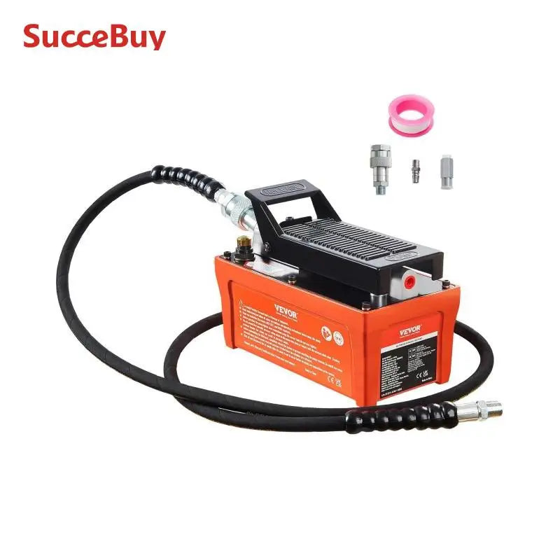 SucceBuy Air Hydraulic Pump 10,000 PSI 1/2 Gal Reservoir Foot Actuated Air Treadle for Auto Body Frame Machines and Pulling Post