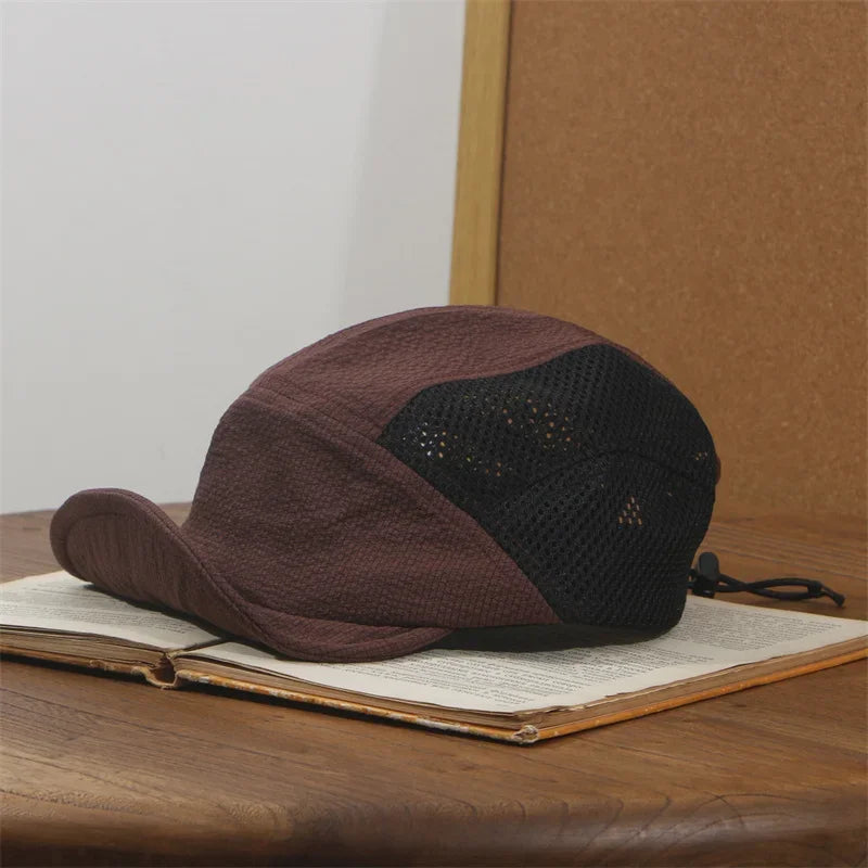 Japanese Quick-drying Breathable Short Brim Baseball Cap Men Women Face Small Summer Outdoor Sunscreen Hip-hop Cap Soft Brim Hat