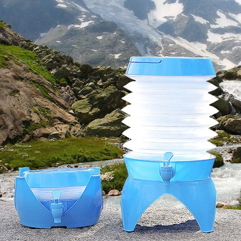 3.5L Water Dispenser Drink With Beverage Jug Fridge Container Collapsible Camping Pitcher Portable