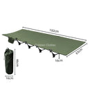 Camping Cot Portable Folding Bed Ultralight Aluminum Alloy Sleeping Cot for Outdoor Hiking Backpacking Travel
