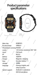 New Outdoor Military Man Smart Watch Men Bluetooth Call Smartwatch Android IOS IP67 Waterproof Ftiness Watches For Android IOS