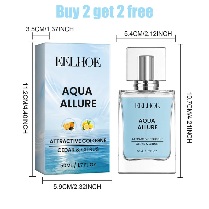 EELHOE Captivating Fragrance - Cupid Charm Toilette for Men and Women Ocean-Scented Perfume and Pheromone Cologne 1.7 OZ