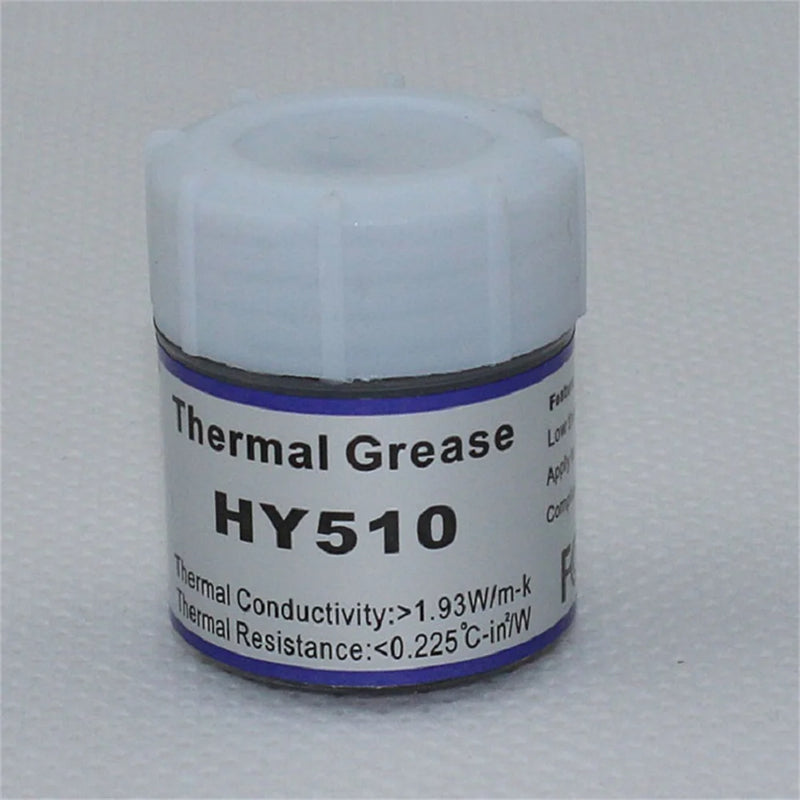 10g/25g Silicone Thermal Paste 1.93W/m-k HY510 Heat Transfer Grease Heat Sink CPU GPU Chipset Notebook Computer Cooling Syringe