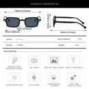 Fashion Square Sunglasses Women New Retro Rivets Decoration Glasses  Men Leopard Blue Sun Glasses Gradient Shades UV400