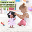 African American Reborn Doll Simulation Black Full Enamel Baby Doll Girl Toys Lifelike Play Dolls Fun Kids Toy Children Gifts