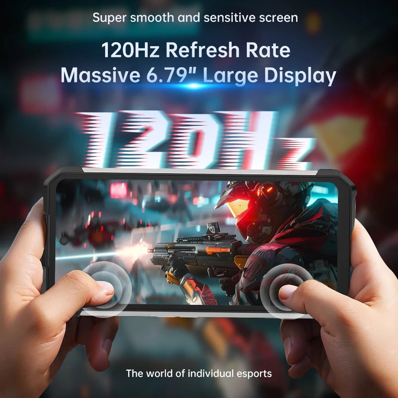 Unihertz SHARK , Android Rugged Smartphone 5G, Dimensity 8200, 6.79" 120Hz Large Screen, 24+256GB,Gaming Phone,Add to Cart