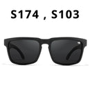 Fresh Colors Helm Block Polarized Sunglasses Men Women Top Square Unisex Sun Glasses With Zipper Case Category 43 Lenses