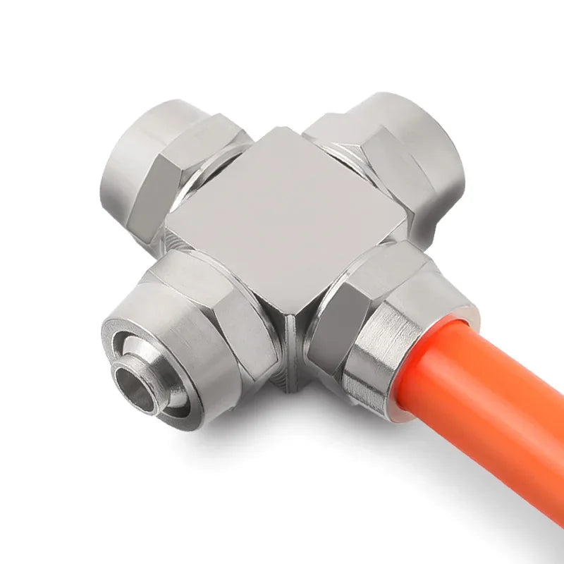 PV PE PM PZA Copper Plated Nickel Pneumatic Air Quick Connector For Hose Tube OD 4MM 6 8 10 12 14 16MM Fast Joint Connection