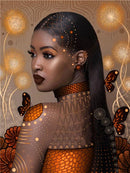 HUACAN 5D Diamond Painting New Arrivals African Woman Rhinestones Diamond Embroidery Cross Stitch Portrait Mosaic Sale Decortion