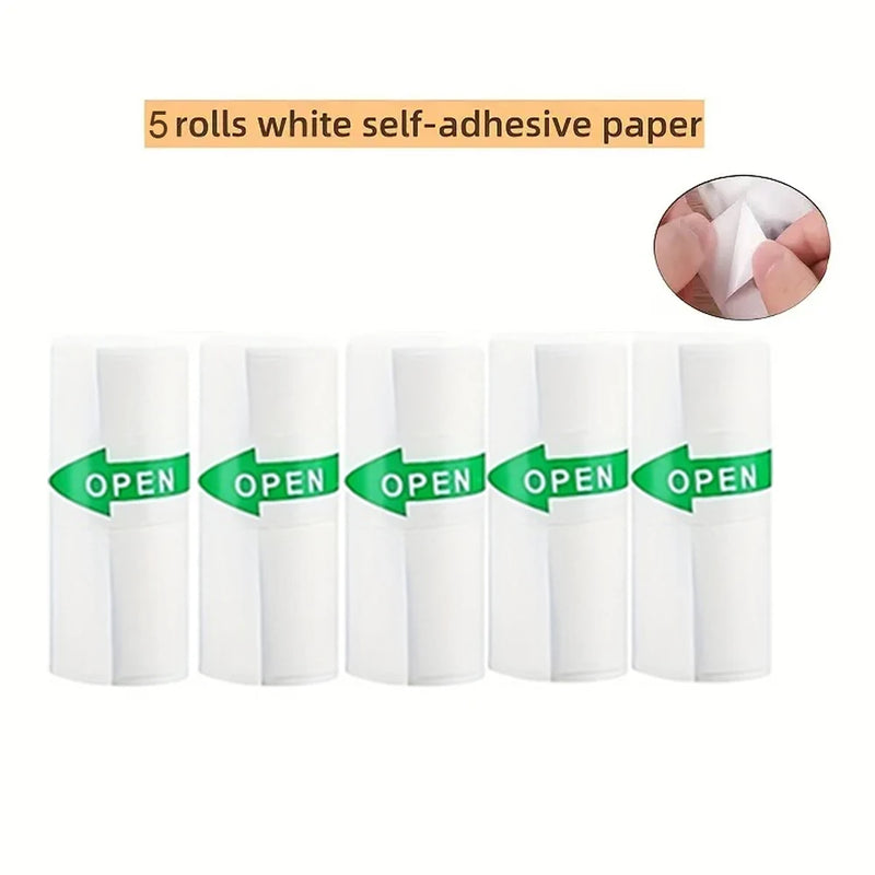 Portable Mini Thermal Printer Wirelessly BT 203dpi Photo Label Memo Wrong Question Printing With USB Cable Imprimante Portable