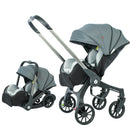 EU-LAGER 4-in-1 Kinderwagen Multifunktionaler Neugeborenenwagen Klappbarer Sitzkorb Leichter Reisekinderwagen Autositz
