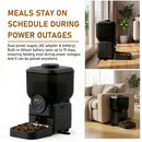 Automatic Cat Feeder Rechargeable Wifi Smart Pet Feeder App Controlled Cat Feeder With Camera Built-in Battery Cat Dog Feeder