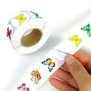 500PCS Cute Butterfly Sticky Paper Sticker Labels Thank You Sticker Sealing Stationery Supplies DIY Decoration Scrapbooking