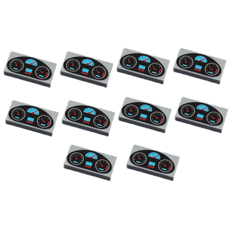 MOC City Building Blocks Character Accessories Mini Brick Audio Computer Brick Control Center Radar Keyboard Pattern Toy K037