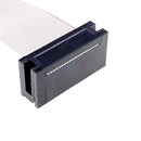 IDC-Typ Kartenrandsteckverbinder, Steckplatz 2,54 mm Rastermaß, 10, 14, 16, 20, 24, 26, 30, 34, 40, 50, 60, 64 Pin Leiterplattenbuchse mit 20 cm Flachkabel 1,27 mm