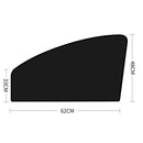 Titanium Silver Adhesive Fabric Coated Heat Insulation Sunscreen Full Blackout Car Magnetic Curtains Summer UV Protective Cover