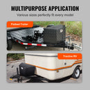 SucceBuy  Trailer Tongue Box Aluminum Alloy Tongue Box Tool Chest Heavy Duty Trailer Box Utility Trailer Tongue Box Pickup Truck