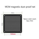 80mm 120mm 140mm PC Chassis Cooling Fan Dust Filter Soft Magnetic Nylon Frame Dustproof Mesh Cover PC Computer Chassis Net Guard