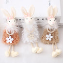 Rabbit Pendant Bunny Doll Hanging Ornaments Cloth Dolls Easter Plush Toy for Easter Party Decor Kids Gift Home Decorations