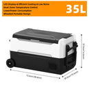 Podofo 35L 45L 55L Portable Car Refrigerator Compressor Cooler  Ice Box 12V 24V DC 110 240V For Camping Home Kitchen Garages