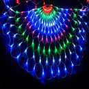 AC220V 3M 3 Peacock Tail Mesh Net Led String Lights Outdoor Fairy Garland for Wedding Christmas New Year Party Garden Decoration