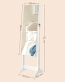 SONGMICS jewelry cabinet mirror cabinet standing 2 organisers, lockable