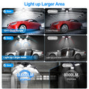 LED Garage Lights with 10 Adjustable Panels E26/E27 Ceiling Shop Work Lamp 80W 150W 6500K Bulb for Workshop Industrial Lighting