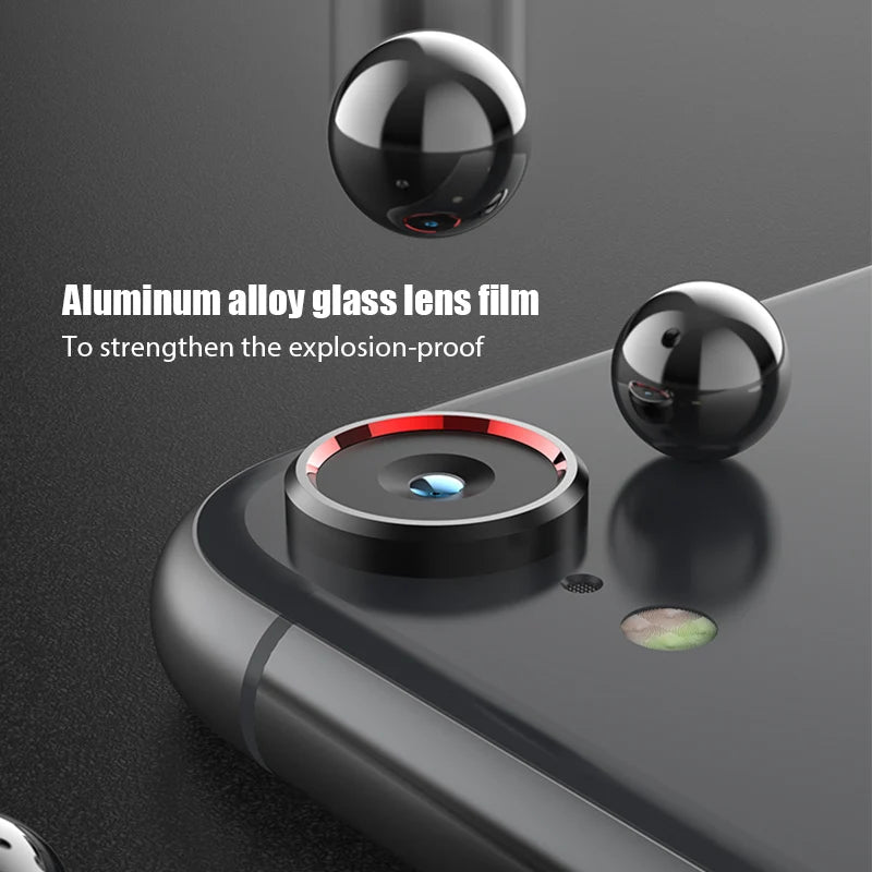 Metal Ring Camera Lens Protector Glass For iPhone 11 12 13 14 Pro Max Full Cover Camera Protector For iPhone 14 13 12 11