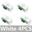 1~4PCS DC 12V 24V 6A Automatic Adjust PIR Motion Sensor Switch IR Infrared Detector Light Switch Module for LED Strip Light Lamp