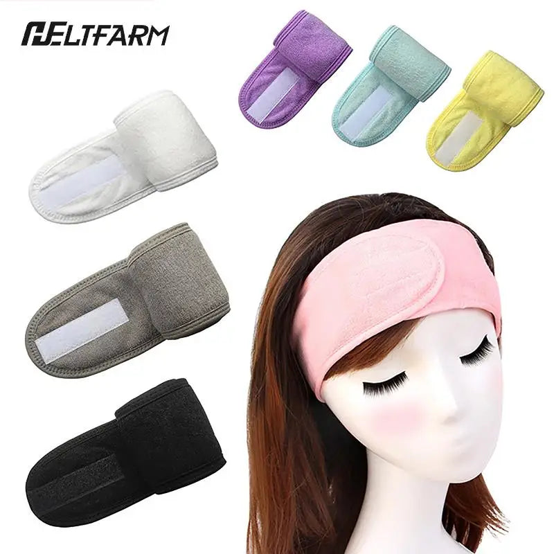 Head Bands Adjustable Wide Hairband Makeup Wash Face Cosmetic Headband For Women Ladies Make Up Accessories