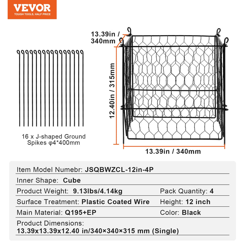 SucceBuy 10 Pack Plant Protector from Animals Plant Protector Plant Cages Flowers & Vegetables Keeps Bunny Chicken Squirrels Out