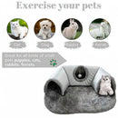 Warm Non-Slip Base Cat Tunnel Bed U-shaped Removable Washable Cat House Anti Dirty Cat Nest Pet Interactive