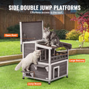 The Feral Keep | 2-Story Weatherproof Outdoor Cat Shelter