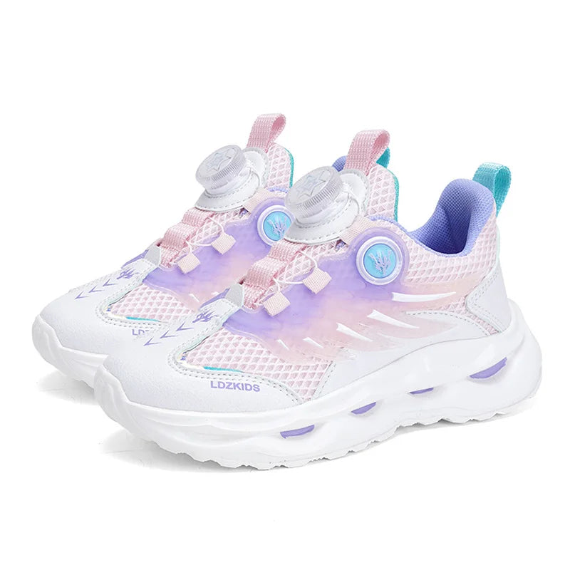 Summer Breathable Sport Shoes for Children Girls Casual Student School Walking Shoes Anti-slip Fashion Tenis Footwear