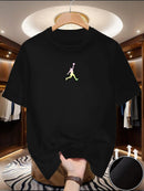 Trendige Kurzarm-T-Shirts für Herren und Damen, beliebter Sommerstil, vielseitig, figurbetont bedruckte Rundhals-Oberteile