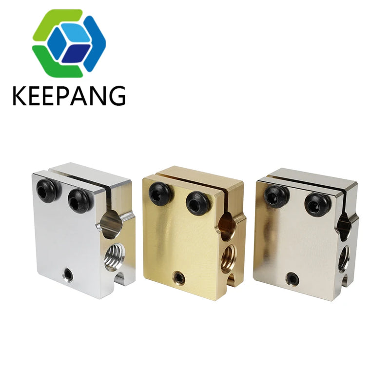 1pcs High Quality Volcano Copper Heater Block Upgrade PT100 Aluminum Heating Block for E3d Volcano Hotend 3D Printer Parts