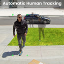 AOSU 3MP PTZ Solar Security Camera Built-in Battery Wireless 2.4Ghz WIFI Camera PIR AI Detection 2-Way Audio Outdoor CCTV Camera