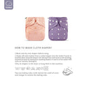 Elinfant solid color popular waterproof diaper cover washable reusable one size for 3-15kg baby cloth diaper