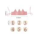 Change Age Crown Baby Birthday Headwear Kids Party Hat First Baby Shower 2nd Anniversary Supplies Girl Fairy Gold