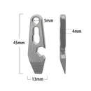 8 IN 1 MINI TC4 Titanium Alloy Crowbar Bottle Opener Graduated scale Hexagon Wrench EDC Outdoor Tools Multifunction Camping Gear