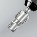 1/2Set Water Pipe Thread Plate Set 1/2" 3/4" PVC Thread Maker Tool with 3 Dies Plastic Pipe Tap Die Set for Electric Drill