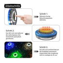 Solar Floating Pool Light Upgraded Waterproof Swimming Pool Lamp Outdoor Decorative Light Blue LED Floating Garden Pool Light