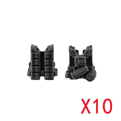 WW2 Military Building Blocks Mini Bricks Solider Figures Gifts Weapon Equipment Accessories USA Greman Vests Armor Toys For Kids